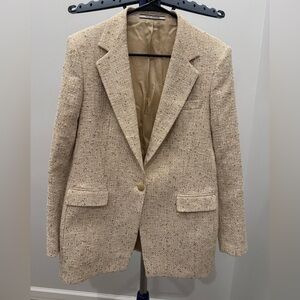 Tagliatore 0205 Beige Blazer Jacket Size 46 (Italy Size), Size 12-14 (US Size)
